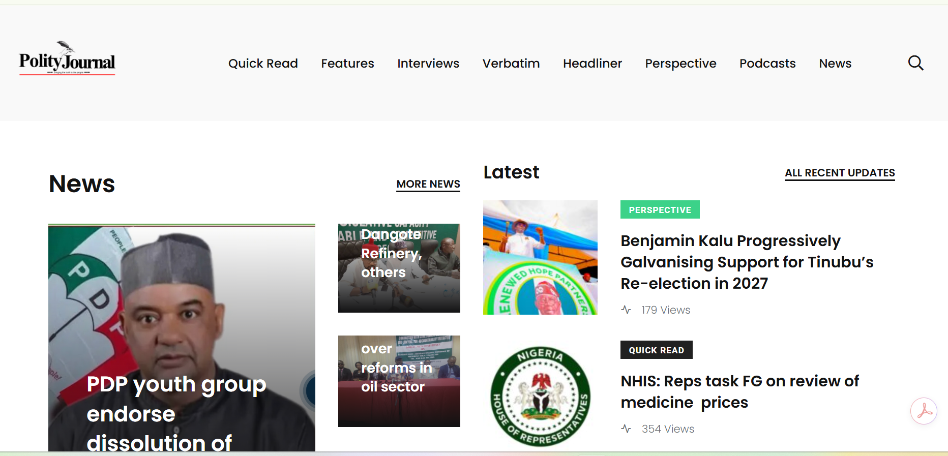 Polity Blog Web Application